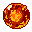 A pixelated explosion bursts forth in fiery hues, capturing the raw energy and intense heat of a retro-style inferno. The dynamic swirl of reds, oranges, and yellows evokes a sense of power and destruction.