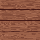 This pixel art showcases the detailed texture of weathered wooden planks in warm, natural browns. The close-up view evokes a rustic and comforting feel.