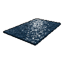 This pixel art depicts a textured, dark blue surface scattered with white particles, creating a shimmering effect reminiscent of snow or stardust. The diagonal composition and minimalist palette evoke a serene and slightly mysterious mood.